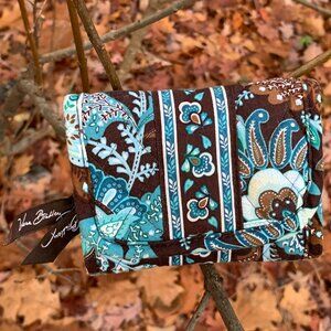 Vera Bradley Pocket Wallet in Java Blue